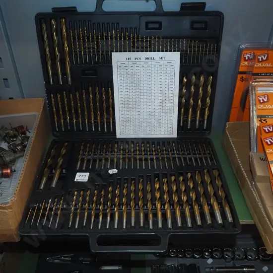 115 piece drill set