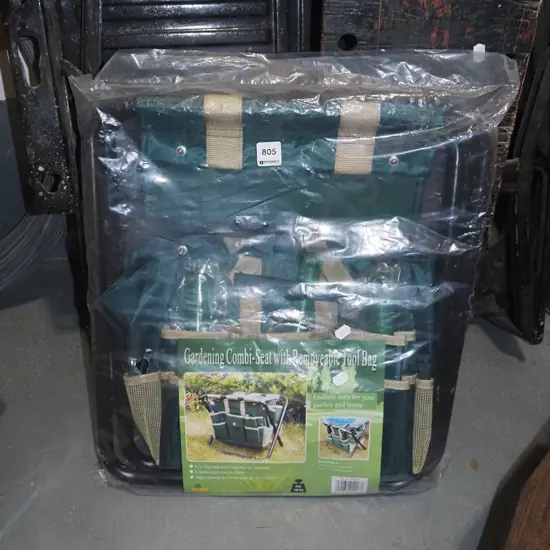 as new garden combo seat with removal bag and tools