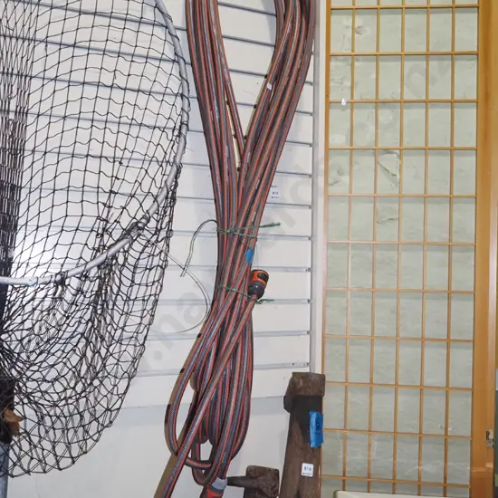 Gardena hose with attachments