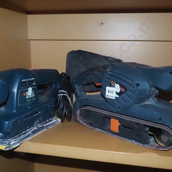 Colt belt sander, Black & Decker orbital sander