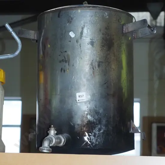 stainless tea urn with tap H-450