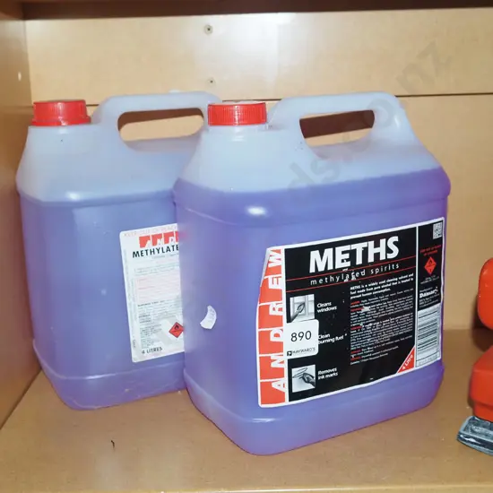 2x containers of methylated spirirts