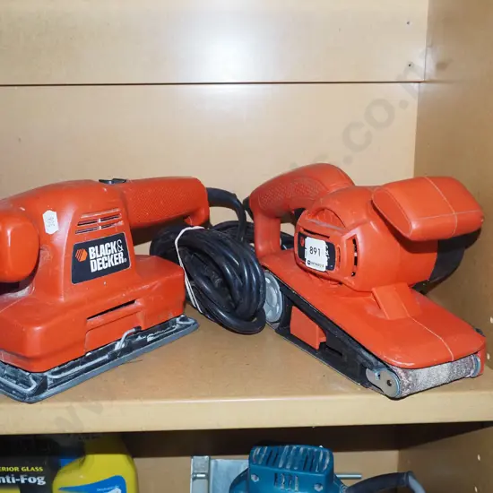 Black & Decker belt sander, orbital sander