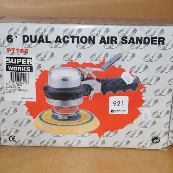 boxed as new Dual action air sander
