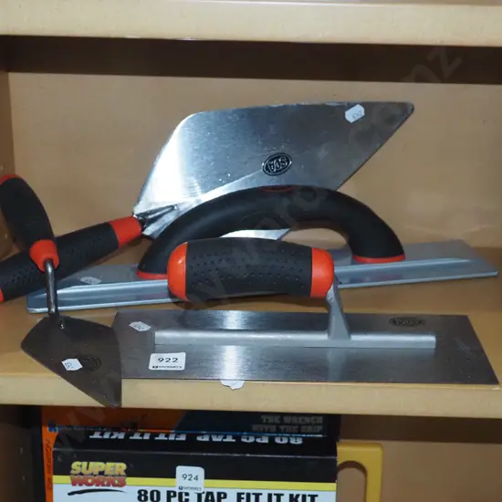 as new SCA concrete float and trowels