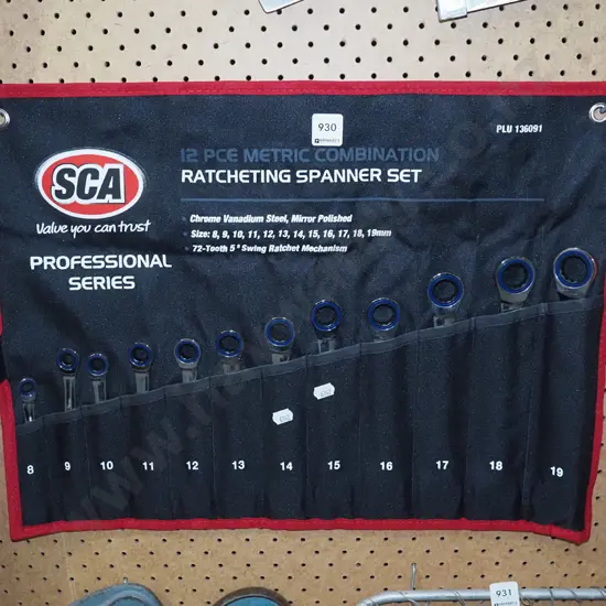 as new SCA ratcheting spanner set