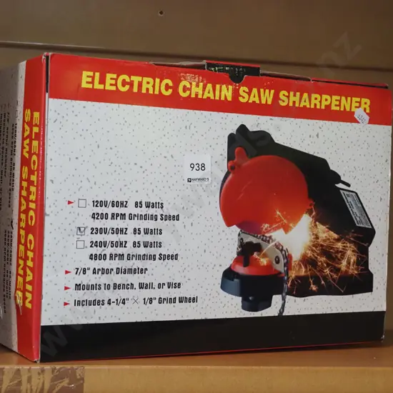 as new boxed electric chainsaw sharpener