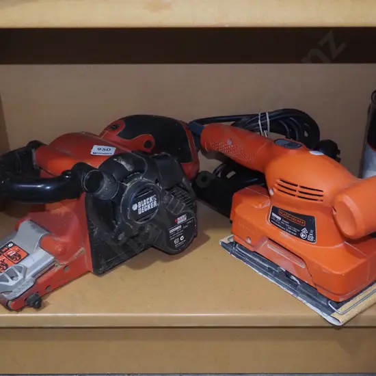 Black & Decker belt sander, orbital sander