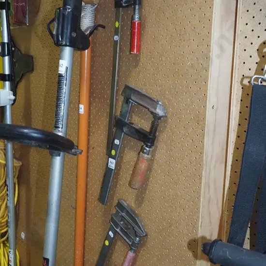 3x F clamps - yellow dots