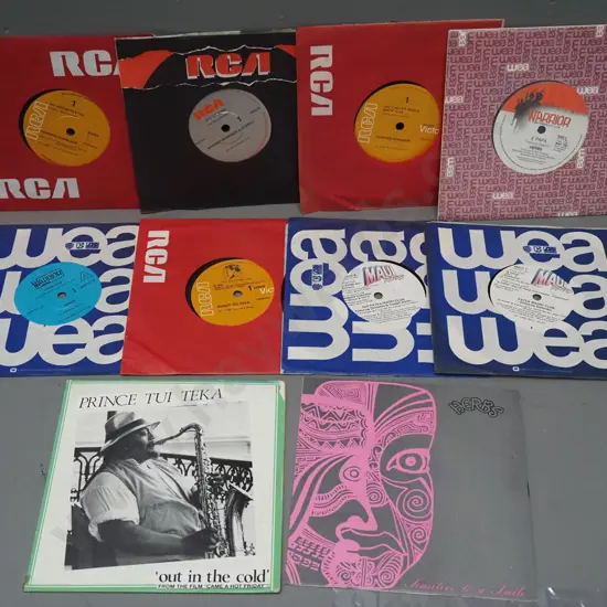 10x 45 RPM singles - Herbs, Prince Tui Teka, Patea Maori Club, Howard Morrison, etc.