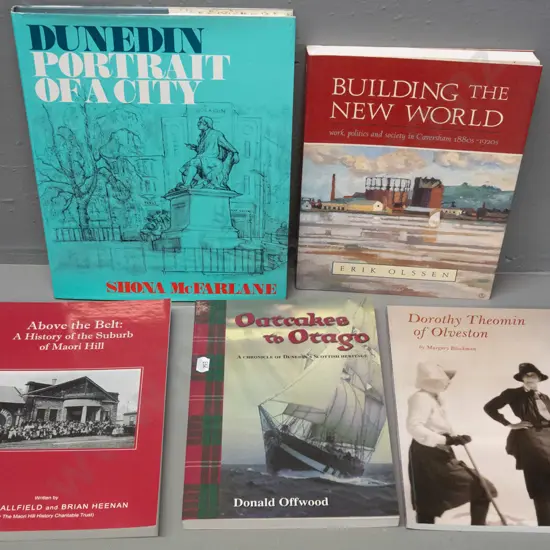 5 Otago area local history publications - Olveston, Maori Hill, Caversham, etc.
