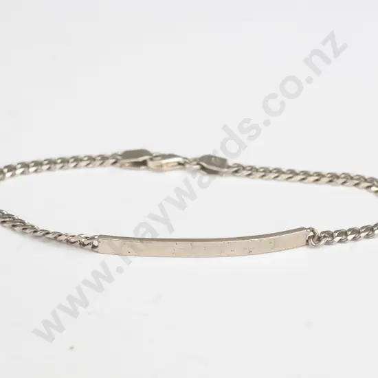 silver ID bracelet [has no name on it] stamped 925