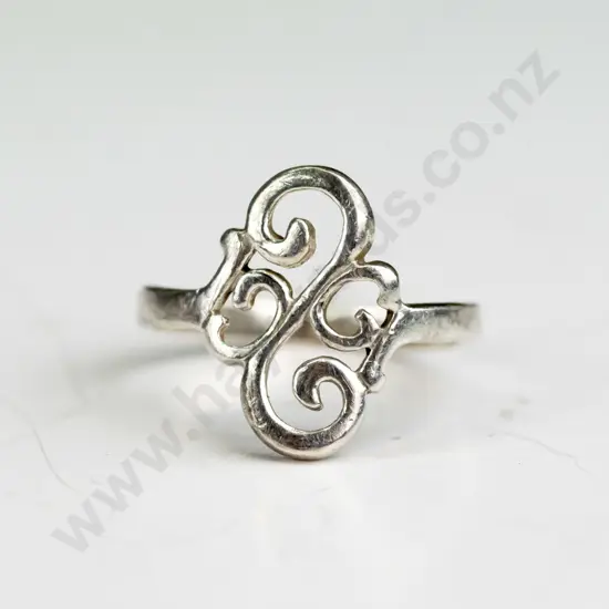 silver ring stamped silver