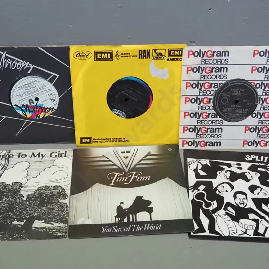 6x 45 RPM singles - Tim Finn, Split Enz, Crowded House