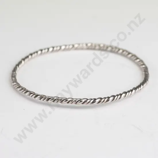 silver bangle stamped 925