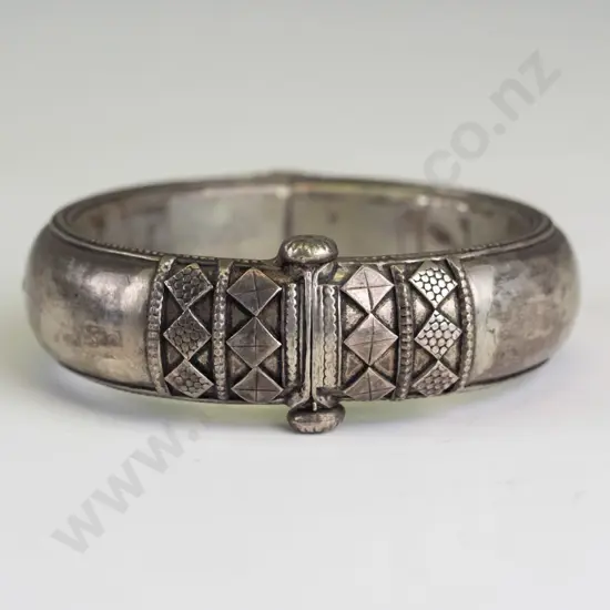 heavy silver bangle