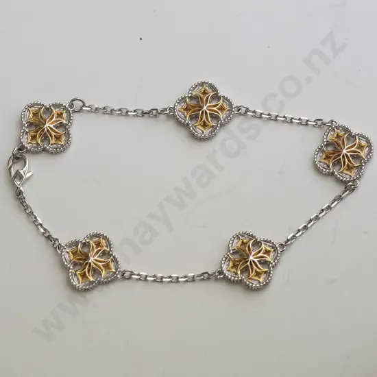 bracelet with flowers  no mark
