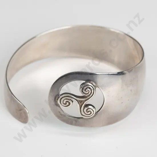 silver bangle stamped 925