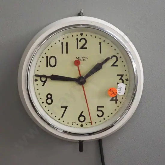 retro Smiths Sectric electric wall clock - made in England D-180 (going well)