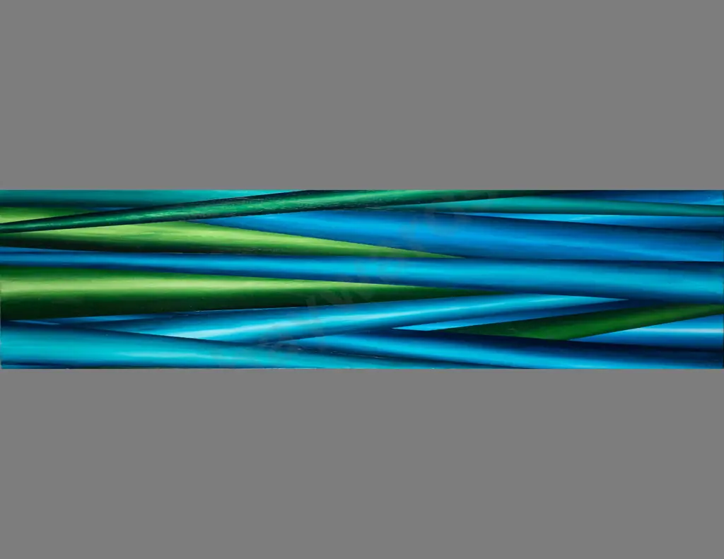 Ellie Faamauri - boxed oil on canvas "Ocean Magic" H300 W1120 Image 1++