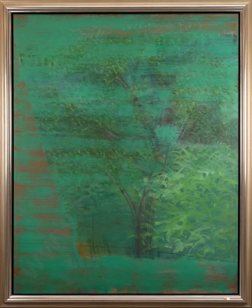 Soumen Das 1997-98 - oil on canvas "Throughout the window" H1530 W1210 Image 1++