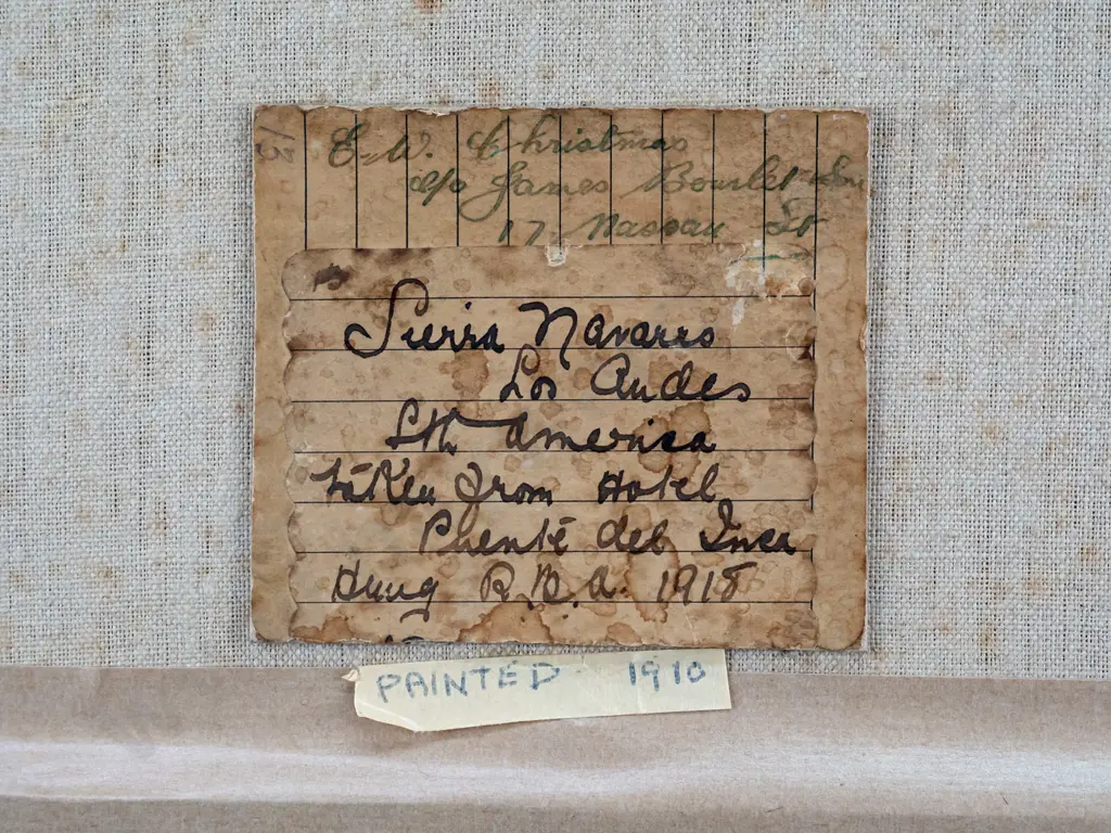 EW Christmas - framed watercolour 1910 - snowy landscape H260 W360 (foxing) Image 1++