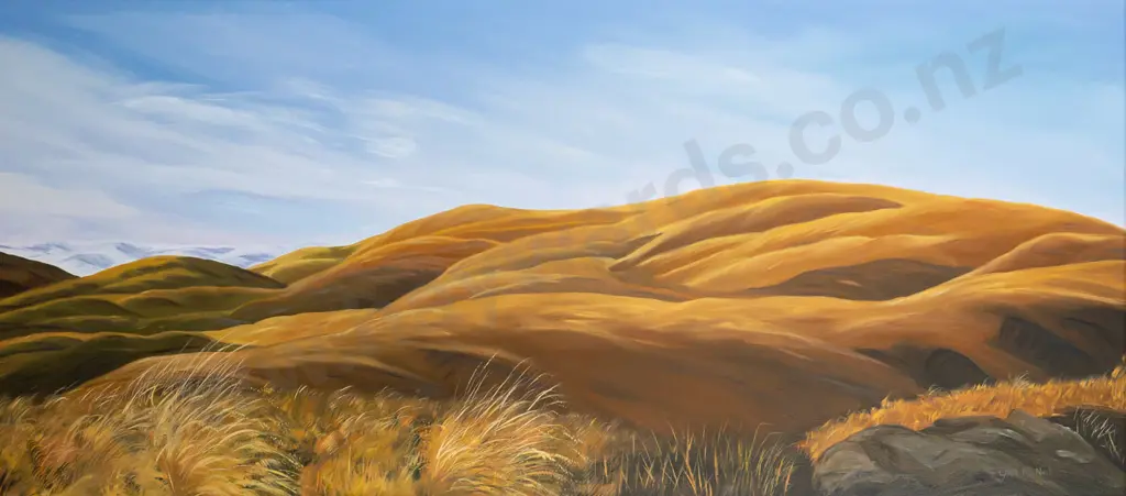 Gail McNeil - framed oil on board - landscape H440 W990 Image 1++