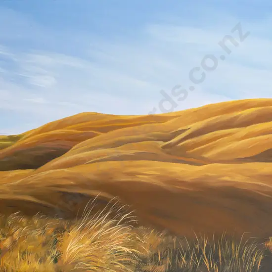 Gail McNeil - framed oil on board - landscape H440 W990