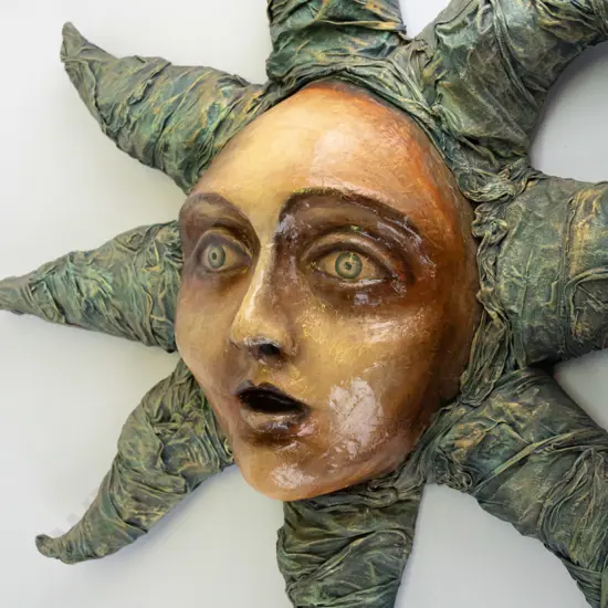 large Donna Demente paper mache artwork H960 W960