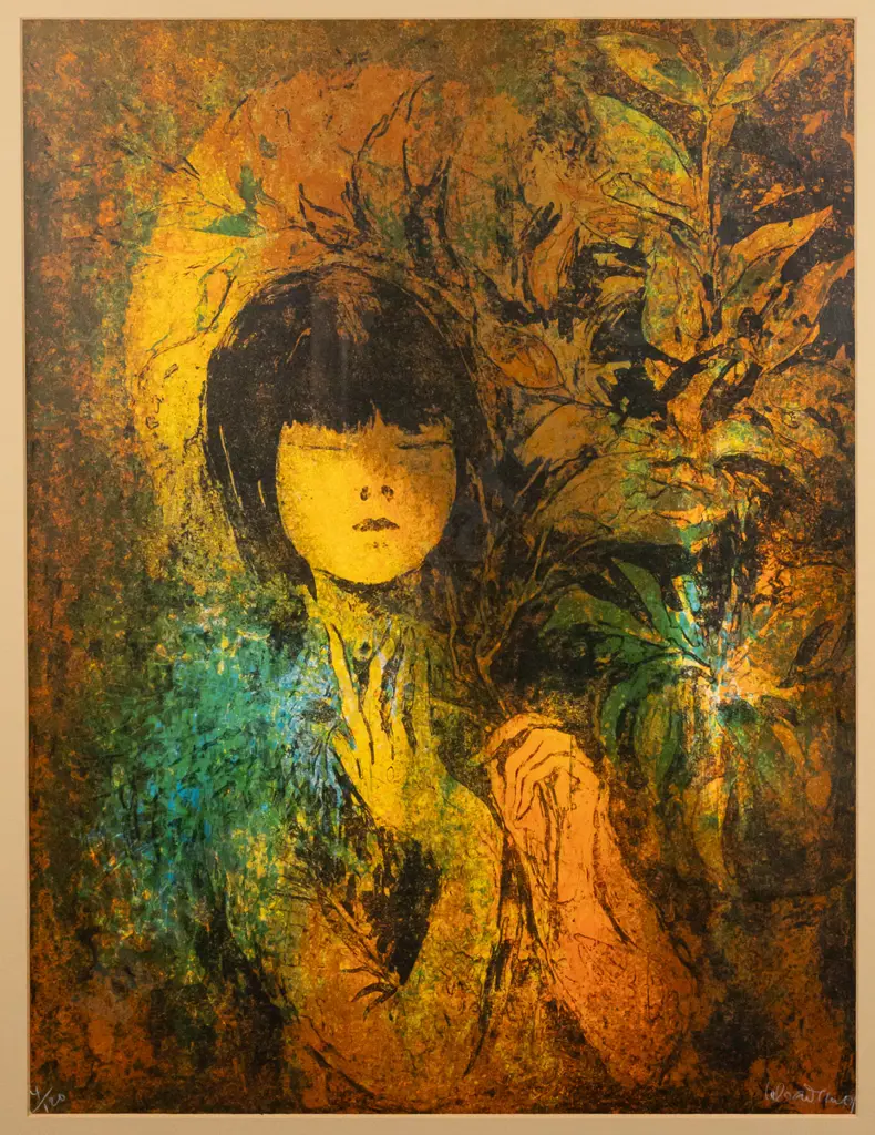 illegible signature - framed ltd edition print 4/120 - portrait H620 W470 Image 1++