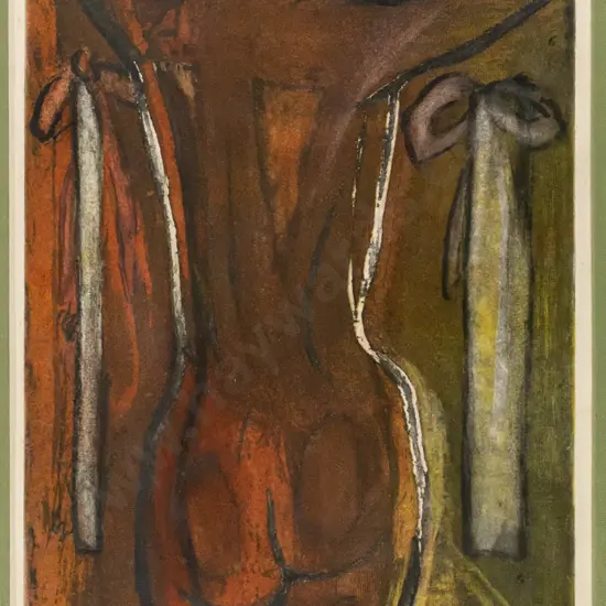 Alison Pickmere '70 - framed ltd edition print - State I print "I Feel Pretty" H490 W270 (slight warping)