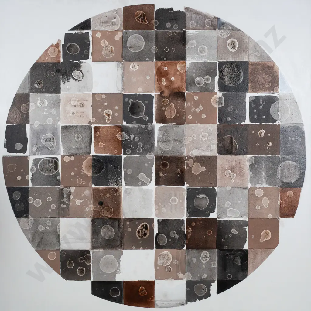 Nicola Gibbons 2006 - boxed acrylic on canvas "C.S.6" H1010 W1000 Image 1++