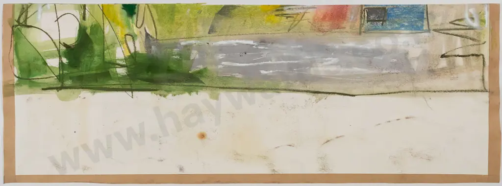 unsigned - unframed mixed media - abstract H200 W710 Image 1++