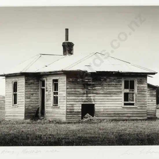 Eric Schusser - unframed photograph "House Ruins, McRaes area" H195 W270