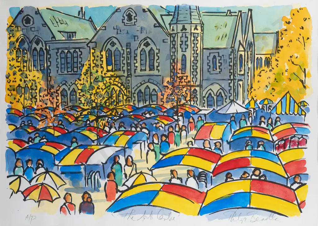 Philip Beadle - framed ltd edition print A/P "The Arts Centre" H480 W680 Image 1++