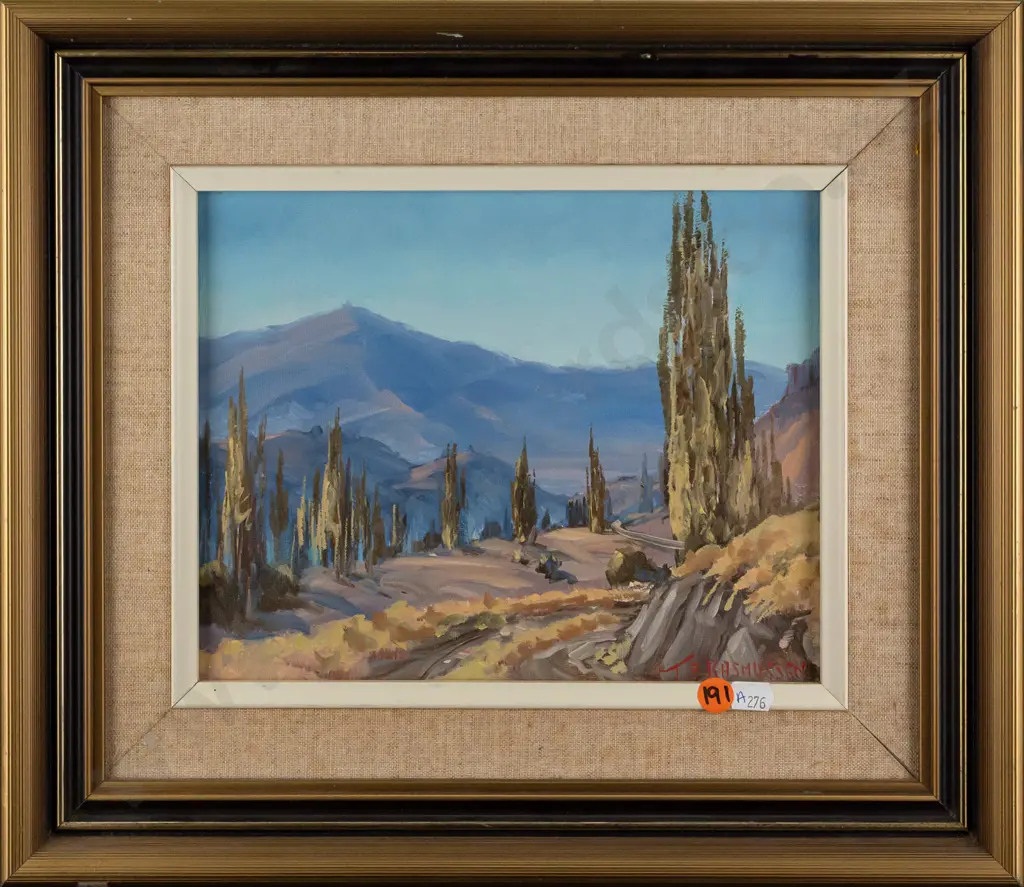 Jan Rasmussen - framed oil on board - landscape H190 W240 Image 1++