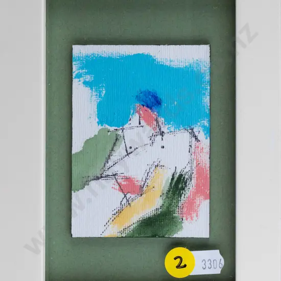 John Robinson 2016 - framed watercolour - abstract H90 W60