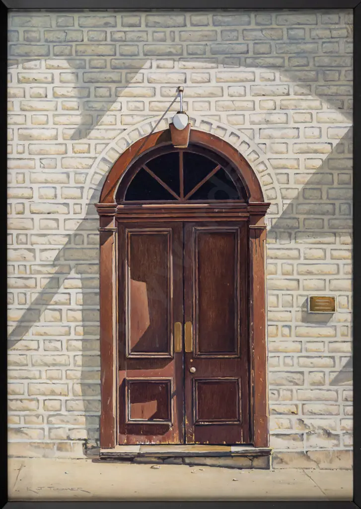 KJ Toomer - framed oil "Entrance To Ballarat's Hall, St Bathans" H330 W230 Image 1++