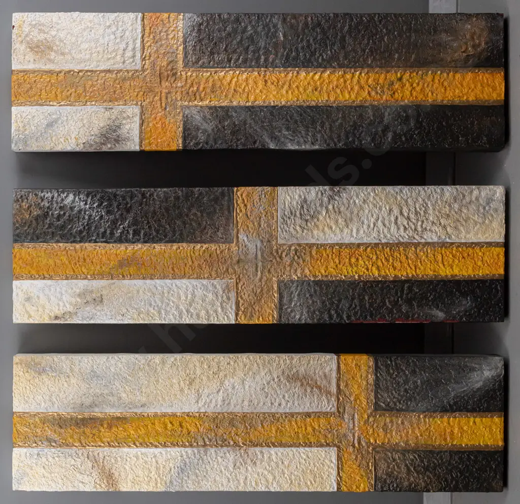 Makouri Scott - mixed media triptych "Arohanui Series" Each panel H220 W800 Image 1++