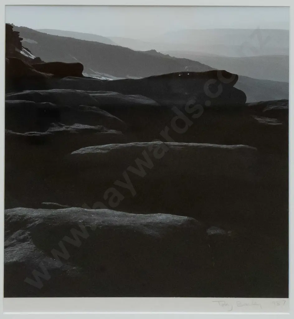 Toby Bailey 1987 - framed photgraph - rock formations H300 W280 Image 1++