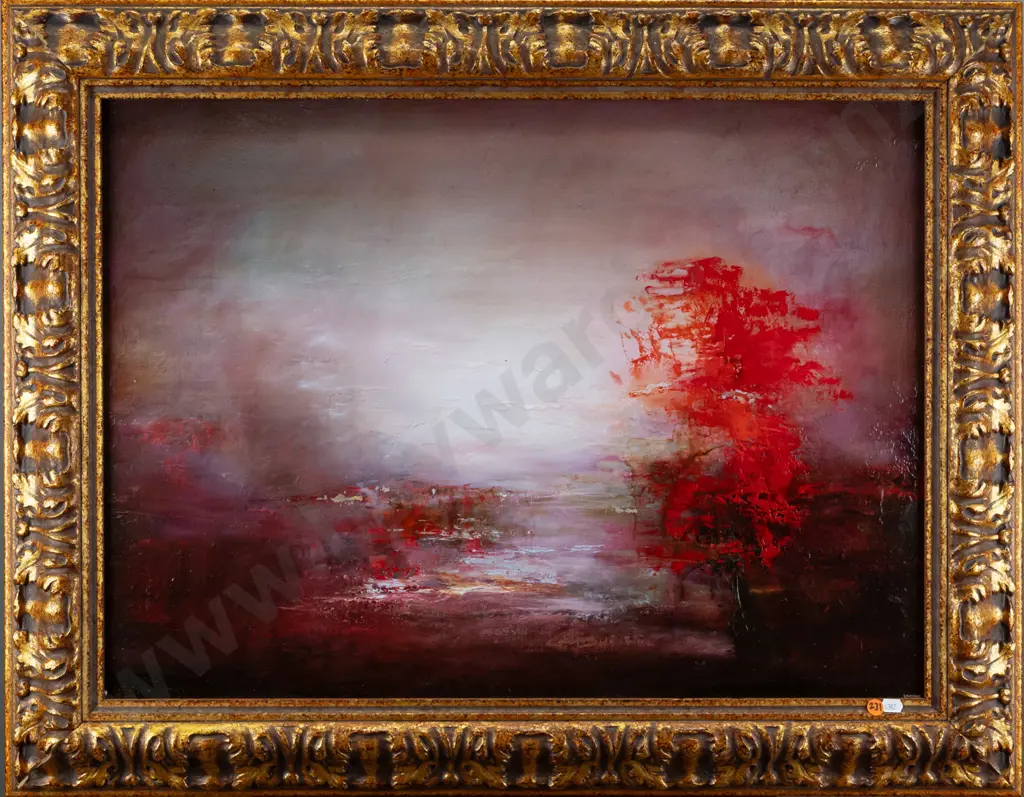 Simon Edwards 2003 - framed mixed media on board " Repousser II" H500 W690 Image 1++