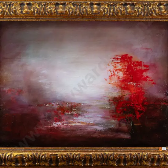 Simon Edwards 2003 - framed mixed media on board " Repousser II" H500 W690