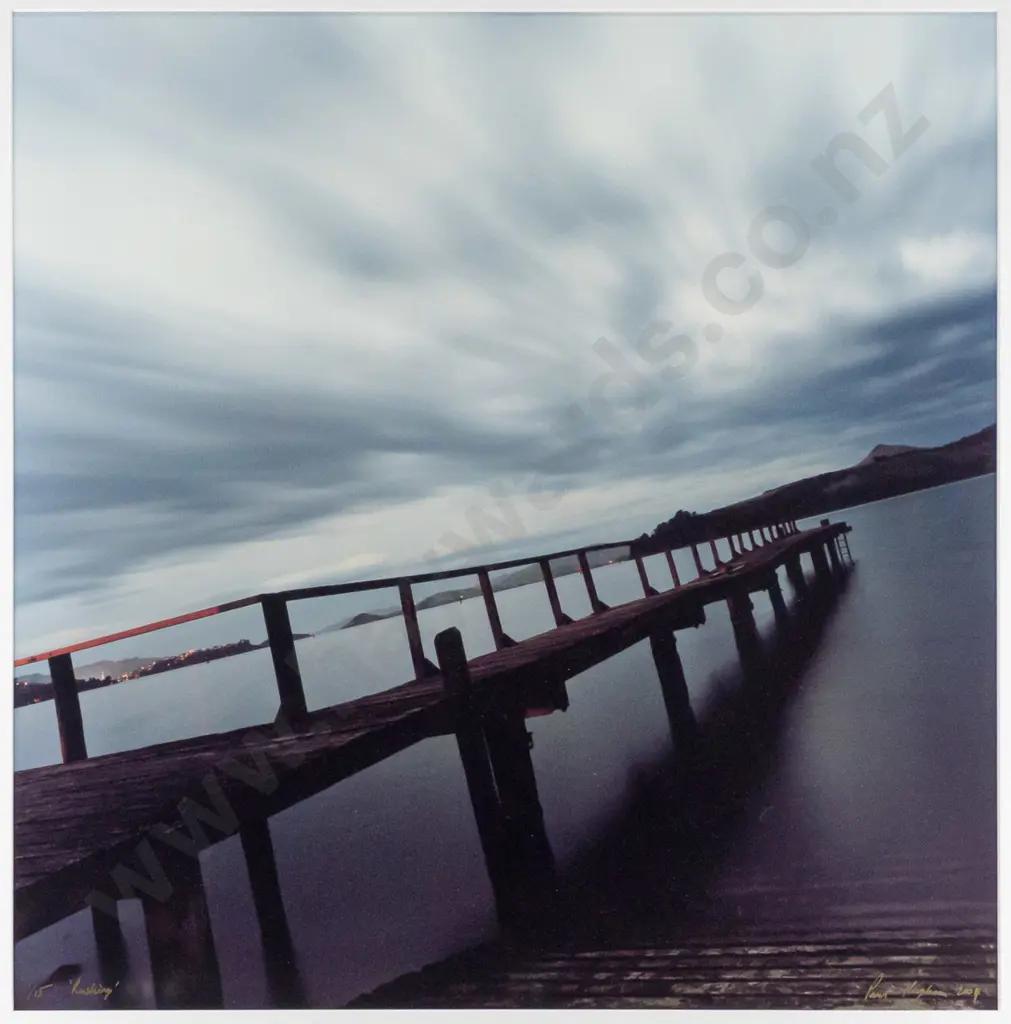 Paul Hughson - framed photograph "Rushing" H480 W480 Image 1++