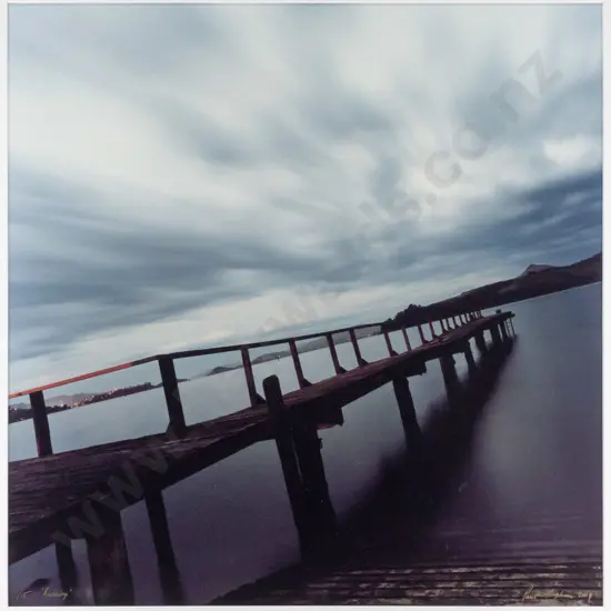 Paul Hughson - framed photograph "Rushing" H480 W480