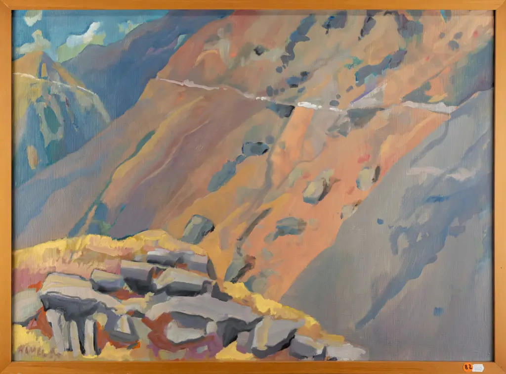 Rodney Hamel - framed oil on canvas - Skipper's Canyon H500 W680 Image 1++