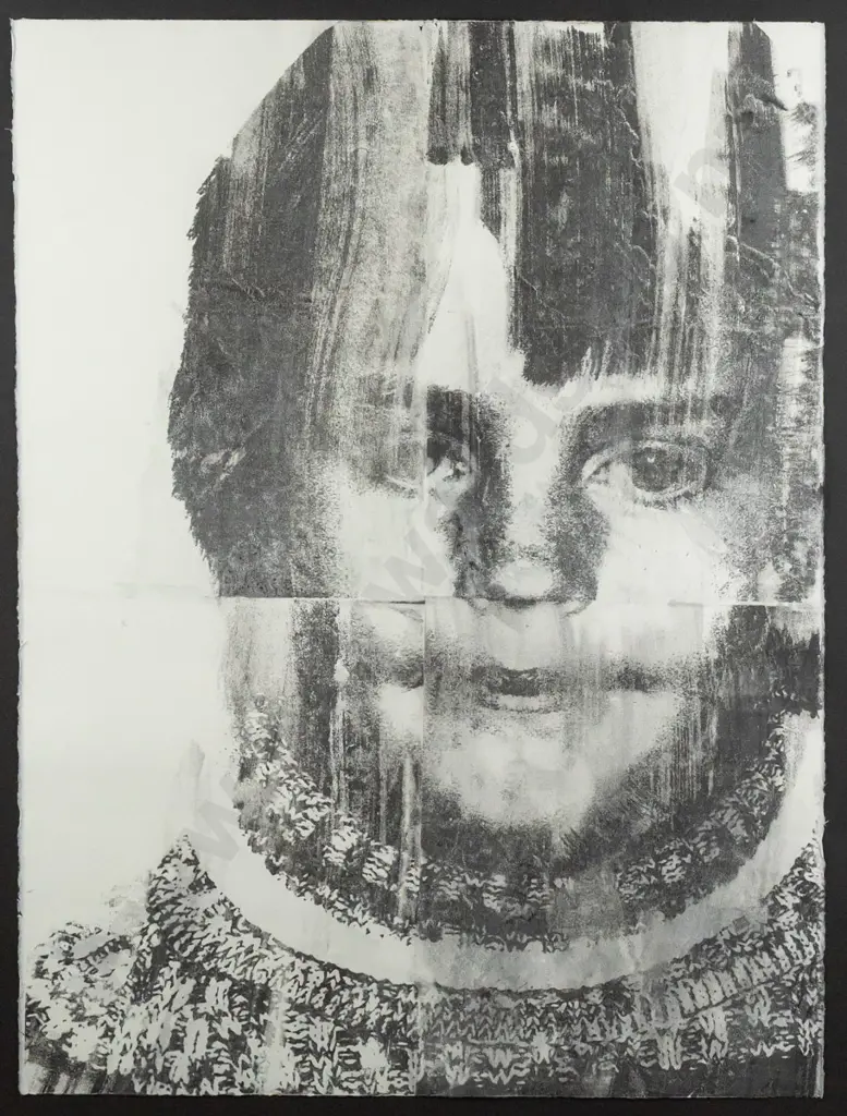 Ben Webb - framed ink on paper - portrait H750 W560 Image 1++