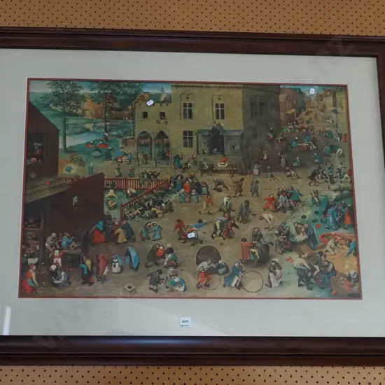 framed Bruegel print H-930 W-1130
