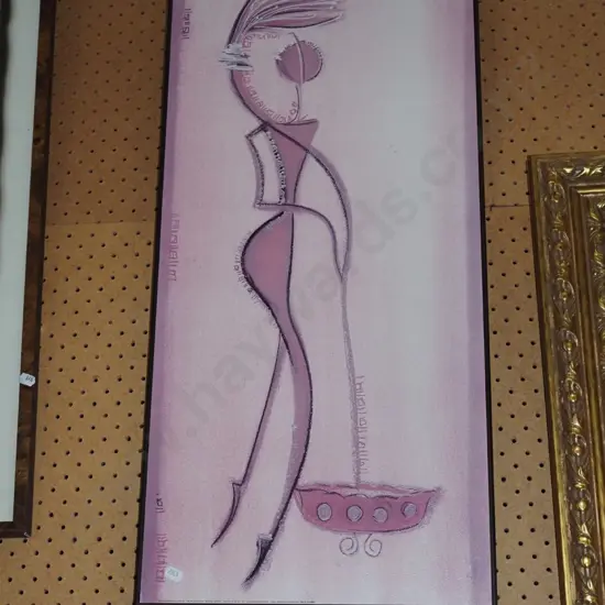 framed print - abstract woman