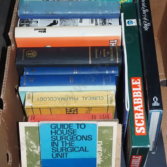 box of books, Scrabble