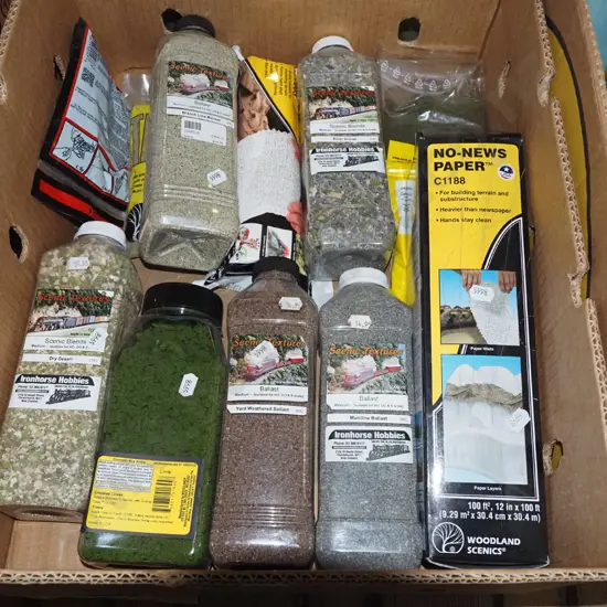 box; model train layout supplies